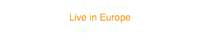 Otis Redding
Live in Europe
July 10 1967