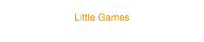 The Yardbirds
Little Games
July 24 1967