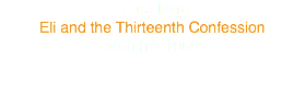 Laura Nyro
Eli and the Thirteenth Confession
March 3 1968