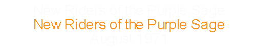 New Riders of the Purple Sage      New Riders of the Purple Sage	August		1971