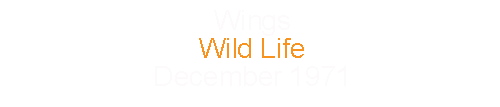 Wings				Wild Life				December	1971