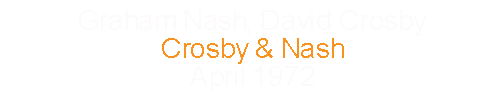 Graham Nash, David Crosby	Crosby & Nash					April		1972